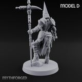 Spike Helmed Mace Swinging Anointed Warrior D Miniature for Dungeons and Dragons, Pathfinder or other TTRPGs