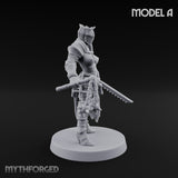 Spike Helmed Mace Swinging Anointed Warriors Miniature for Dungeons and Dragons, Pathfinder or other TTRPGs