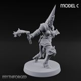 Spike Helmed Mace Swinging Anointed Warriors Miniature for Dungeons and Dragons, Pathfinder or other TTRPGs