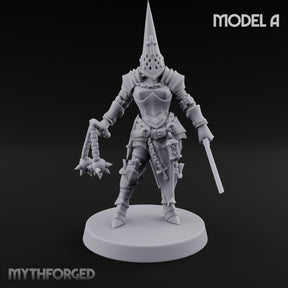 Spike Helmed Weapon Wielding Stigmatic Nun A — Capirote