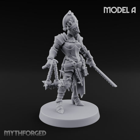 Spike Helmed Weapon Wielding Stigmatic Nun A gallery 8