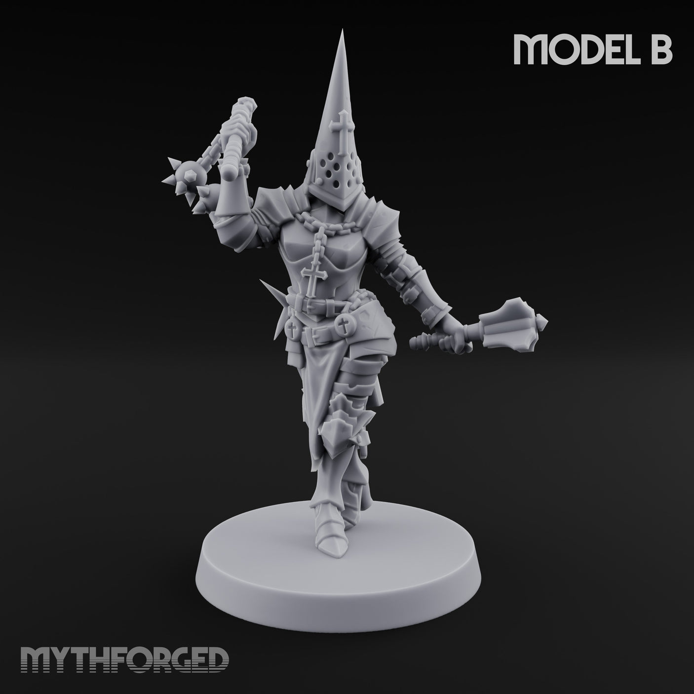 Spike Helmed Weapon Wielding Stigmatic Nun B — Capirote