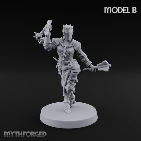 Spike Helmed Weapon Wielding Stigmatic Nun B — Helmet