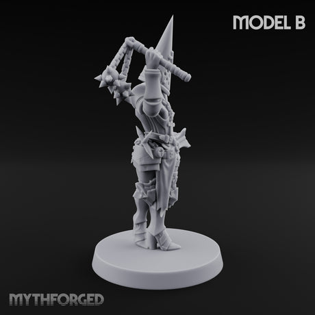 Spike Helmed Weapon Wielding Stigmatic Nun B gallery 9