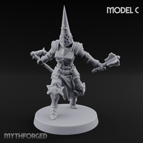 Spike Helmed Weapon Wielding Stigmatic Nun C gallery 1