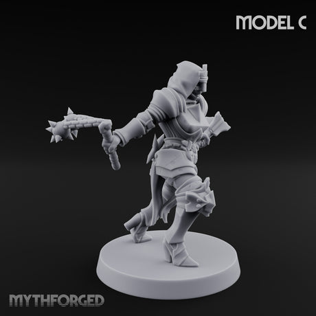 Spike Helmed Weapon Wielding Stigmatic Nun C gallery 11
