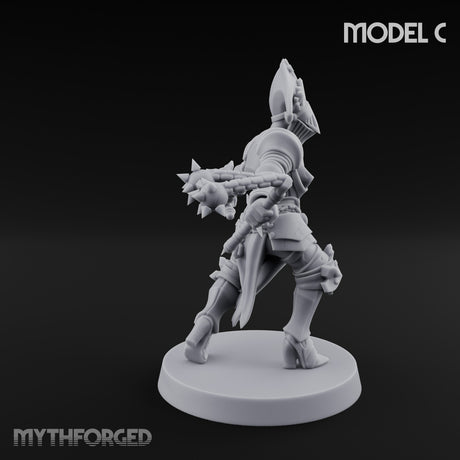 Spike Helmed Weapon Wielding Stigmatic Nun C gallery 16
