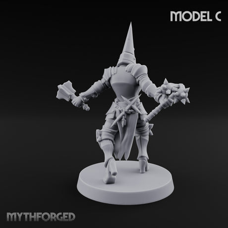 Spike Helmed Weapon Wielding Stigmatic Nun C gallery 17