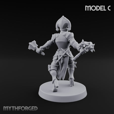 Spike Helmed Weapon Wielding Stigmatic Nun C gallery 20