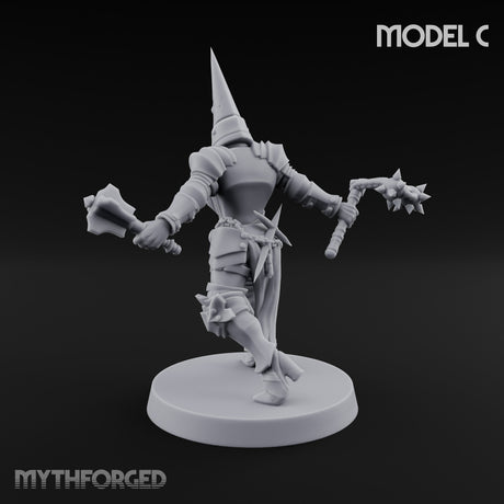 Spike Helmed Weapon Wielding Stigmatic Nun C gallery 21