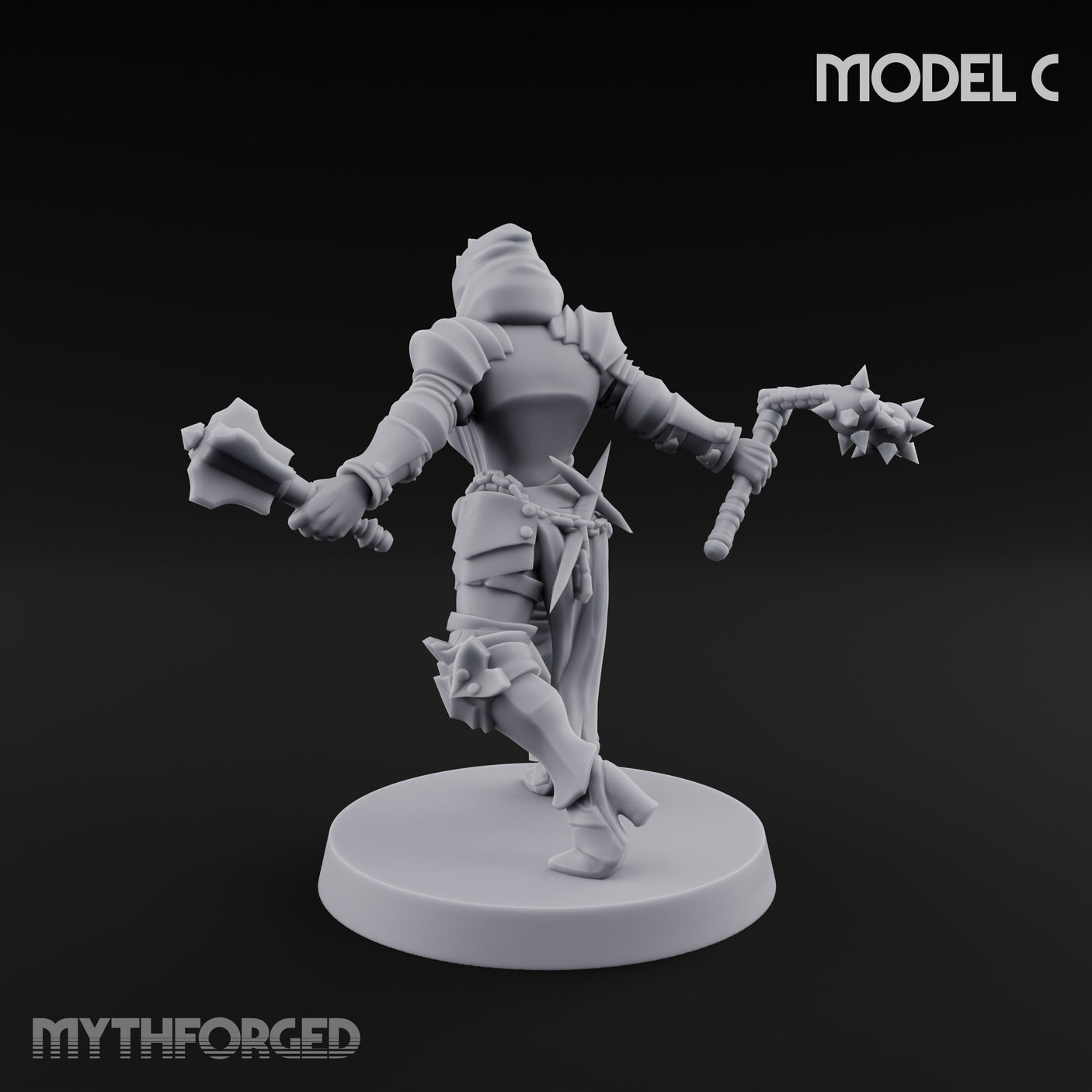 Spike Helmed Weapon Wielding Stigmatic Nun C gallery 23