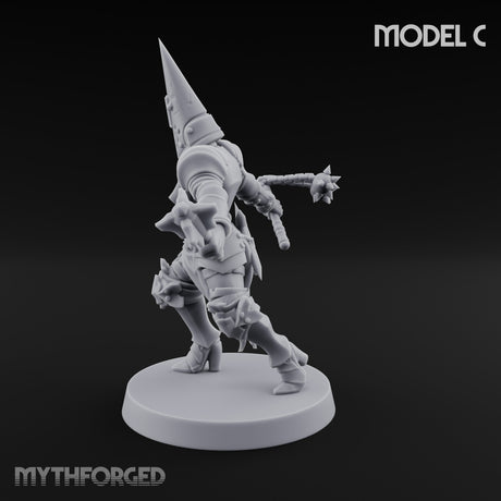 Spike Helmed Weapon Wielding Stigmatic Nun C gallery 25