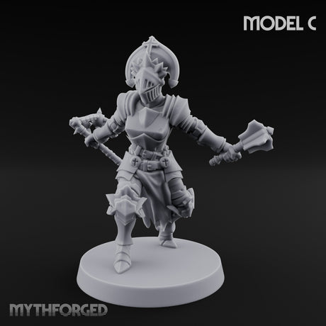 Spike Helmed Weapon Wielding Stigmatic Nun C gallery 4