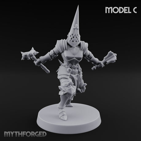 Spike Helmed Weapon Wielding Stigmatic Nun C gallery 5