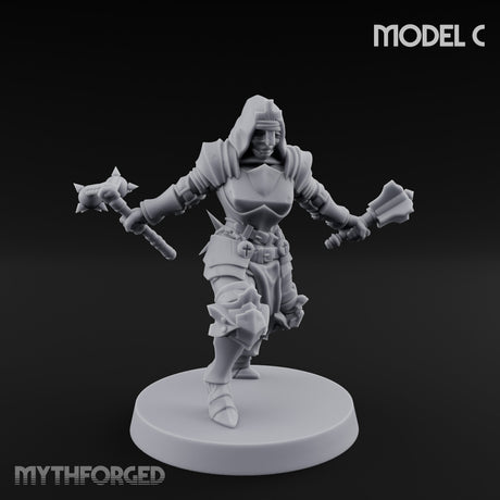 Spike Helmed Weapon Wielding Stigmatic Nun C gallery 7