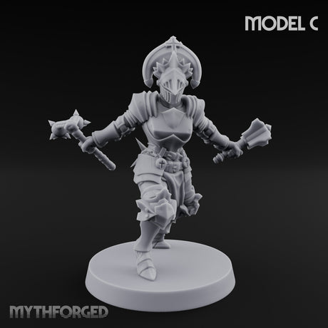 Spike Helmed Weapon Wielding Stigmatic Nun C gallery 8