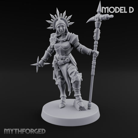 Spike Helmed Weapon Wielding Stigmatic Nun D — Hood