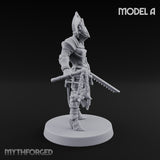 Spike Helmed Weapon Wielding Stigmatic Nuns Miniature for Dungeons and Dragons, Pathfinder or other TTRPGs