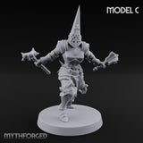 Spike Helmed Weapon Wielding Stigmatic Nuns Miniature for Dungeons and Dragons, Pathfinder or other TTRPGs