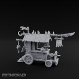 Spike-Rimmed Trinket-Hung Goblin Market Cart