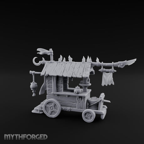 Spike-Rimmed Trinket-Hung Goblin Market Cart