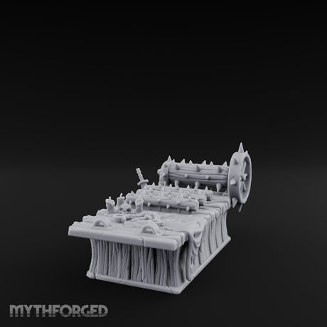 Spike-Rolled Skull-Scattered Torture Rack Table Miniature for Dungeons and Dragons, Pathfinder or other TTRPGs