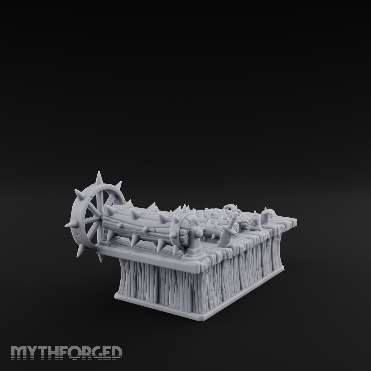 Spike-Rolled Skull-Scattered Torture Rack Table gallery 5