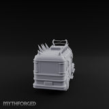 Spike-Roofed Plank-Armored Apocalypse Bus Miniature for Dungeons and Dragons, Pathfinder or other TTRPGs