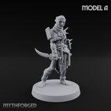 Spike Studded Blade Wielding Wretched Marauder A Miniature for Dungeons and Dragons, Pathfinder or other TTRPGs
