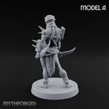 Spike Studded Blade Wielding Wretched Marauder A Miniature for Dungeons and Dragons, Pathfinder or other TTRPGs