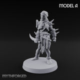 Spike Studded Blade Wielding Wretched Marauder A Miniature for Dungeons and Dragons, Pathfinder or other TTRPGs