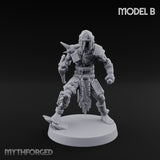 Spike Studded Blade Wielding Wretched Marauder B Miniature for Dungeons and Dragons, Pathfinder or other TTRPGs