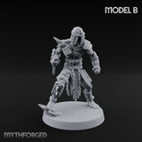 Spike Studded Blade Wielding Wretched Marauder B Miniature for Dungeons and Dragons, Pathfinder or other TTRPGs