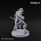 Spike Studded Blade Wielding Wretched Marauder B Miniature for Dungeons and Dragons, Pathfinder or other TTRPGs