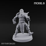 Spike Studded Blade Wielding Wretched Marauder B Miniature for Dungeons and Dragons, Pathfinder or other TTRPGs