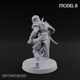Spike Studded Blade Wielding Wretched Marauder B Miniature for Dungeons and Dragons, Pathfinder or other TTRPGs