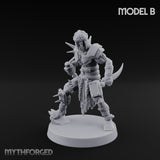 Spike Studded Blade Wielding Wretched Marauder B Miniature for Dungeons and Dragons, Pathfinder or other TTRPGs