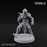 Spike Studded Blade Wielding Wretched Marauder B Miniature for Dungeons and Dragons, Pathfinder or other TTRPGs