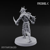 Spike Studded Blade Wielding Wretched Marauder C Miniature for Dungeons and Dragons, Pathfinder or other TTRPGs