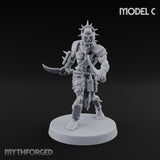 Spike Studded Blade Wielding Wretched Marauder C Miniature for Dungeons and Dragons, Pathfinder or other TTRPGs