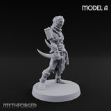 Spike Studded Blade Wielding Wretched Marauders Miniature for Dungeons and Dragons, Pathfinder or other TTRPGs