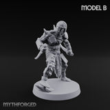 Spike Studded Blade Wielding Wretched Marauders Miniature for Dungeons and Dragons, Pathfinder or other TTRPGs