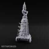 Spike-Studded Idol-Crowned Iron Maiden Torture Cart Miniature for Dungeons and Dragons, Pathfinder or other TTRPGs