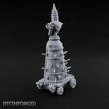 Spike-Studded Idol-Crowned Iron Maiden Torture Cart Miniature for Dungeons and Dragons, Pathfinder or other TTRPGs