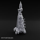 Spike-Studded Idol-Crowned Iron Maiden Torture Cart Miniature for Dungeons and Dragons, Pathfinder or other TTRPGs