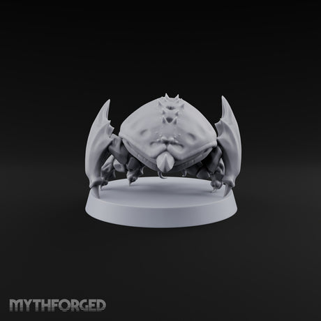 Nothing Under the Shell but Teeth Giant Crab with Spiked Carapace and Blade Legs A