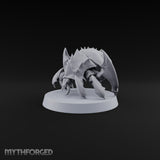 Nothing Under the Shell but Teeth Giant Crab with Spiked Carapace and Blade Legs A