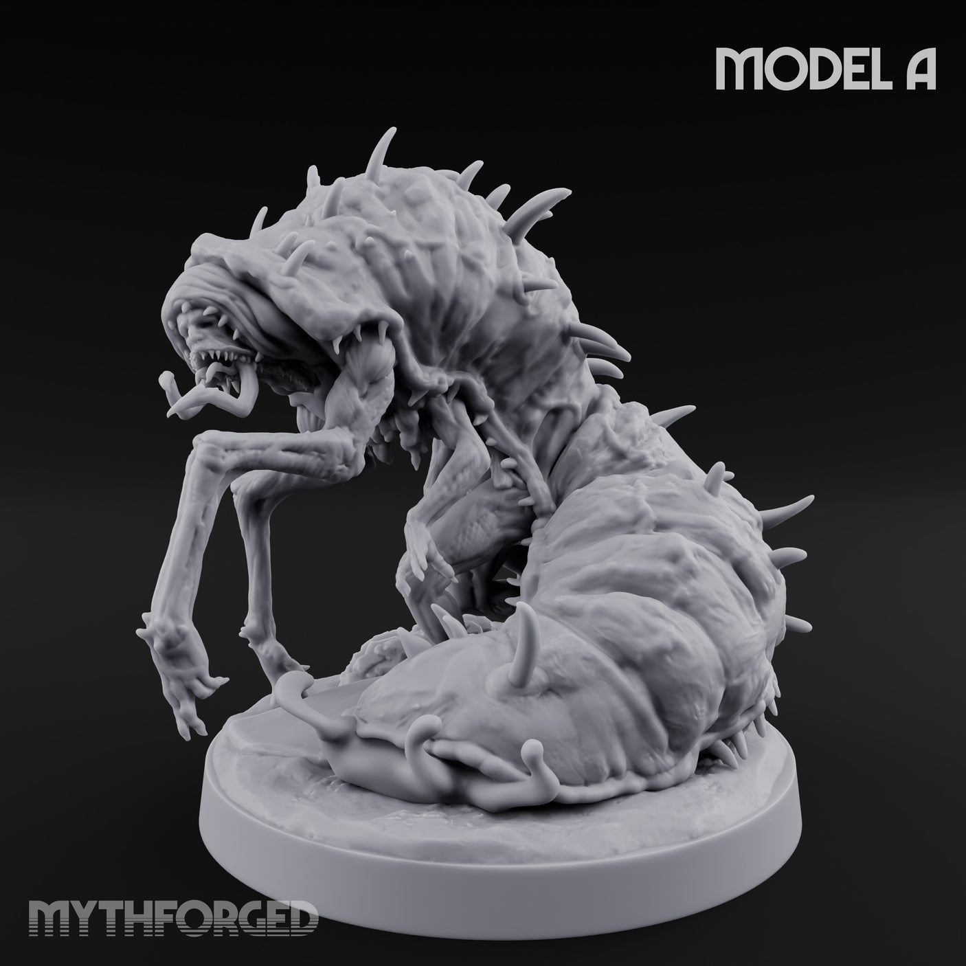 Spine Bristling Aberration Whispering Worm A Miniature for Dungeons and Dragons, Pathfinder or other TTRPGs