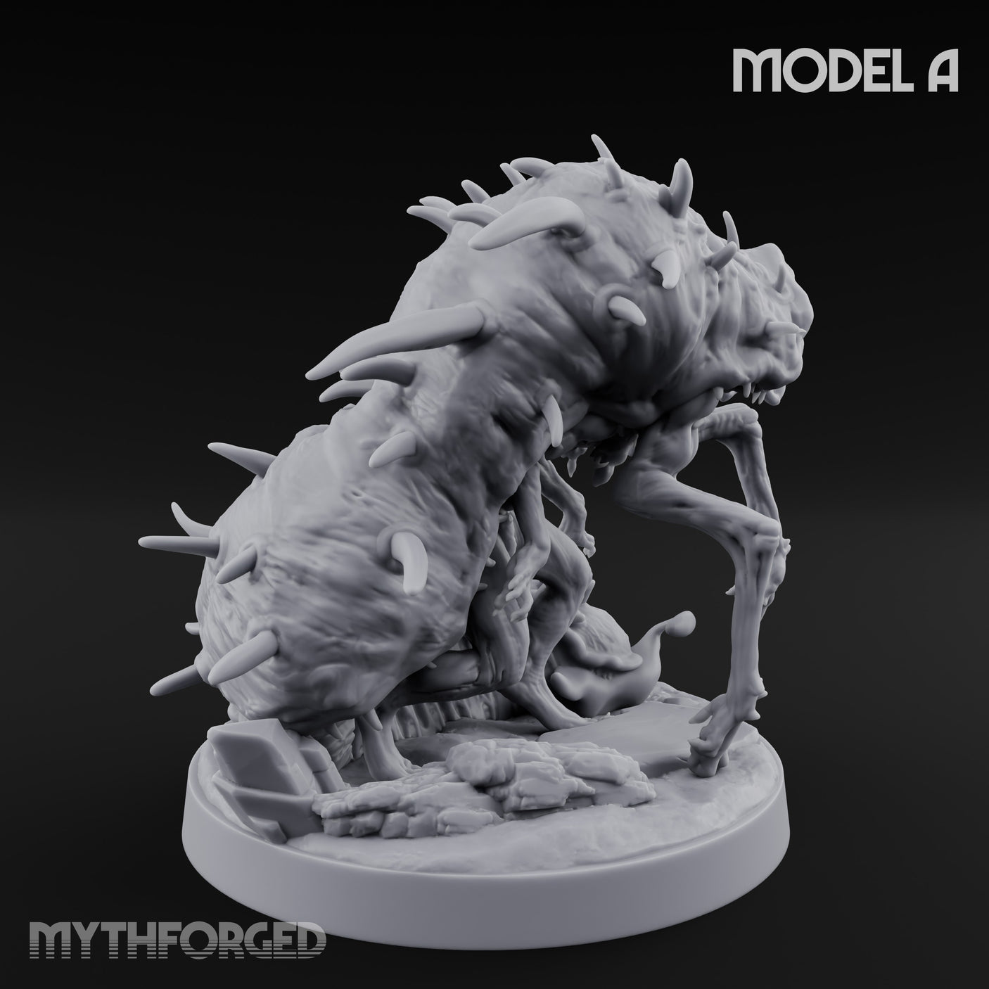 Spine Bristling Aberration Whispering Worm A Miniature for Dungeons and Dragons, Pathfinder or other TTRPGs