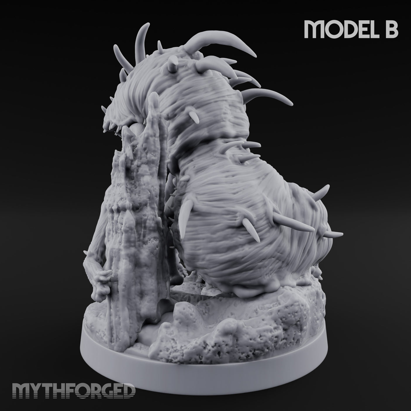 Spine Bristling Aberration Whispering Worm B Miniature for Dungeons and Dragons, Pathfinder or other TTRPGs